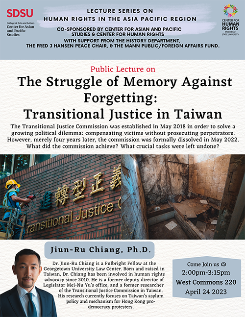 The Struggle of Memory Against Forgetting: Transitional Justice in Taiwan