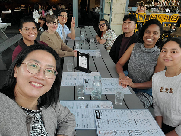 group of people at restaurant