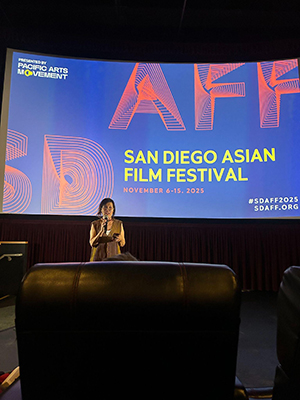 speaker at film festival