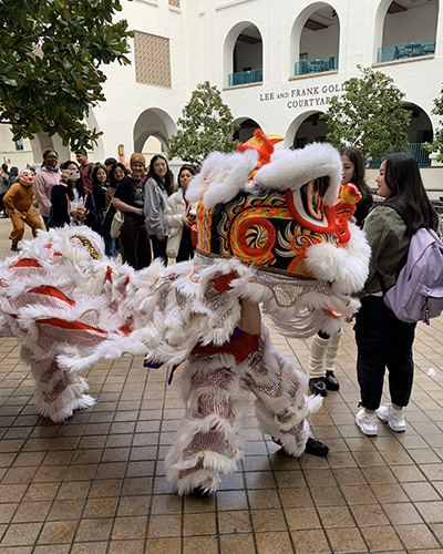 Lunar New Year dragon dance